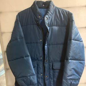 outerwear by sears size medium dark blue button and zip up jacket
